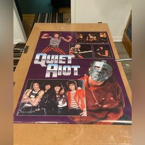 Original Quiet Riot poster from 1984. 28x20